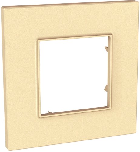 Рамка горизонтальная Schneider Electric Unica Quadro 1-м. карамель картинка